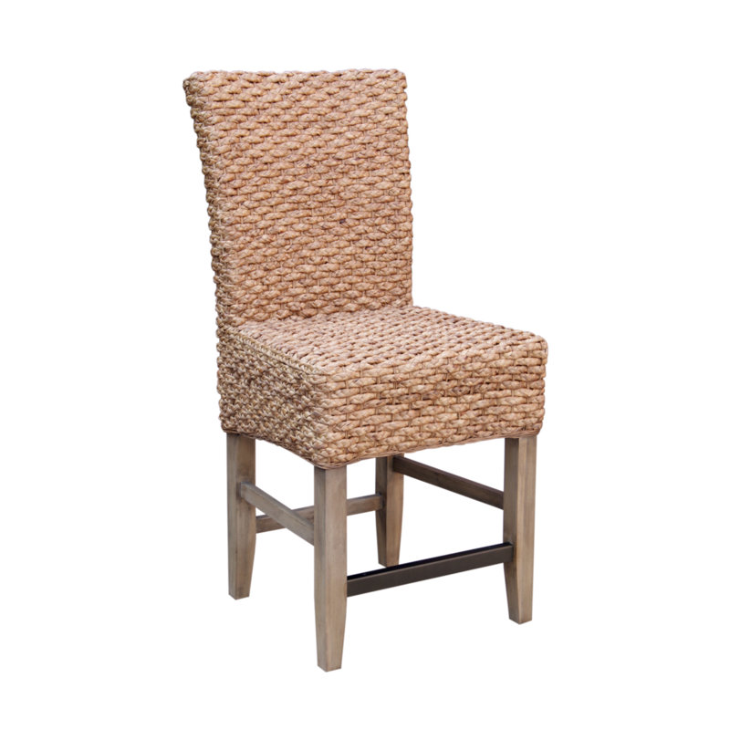 Bayou Breeze Nyi Seagrass Counter Dining Chair Wayfair